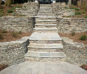 Stacked Stone Steps to Waterfront, Severna Park